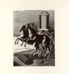 De Chirico, Giorgio , Cheavaux se cabrant (cavalli rampanti)
