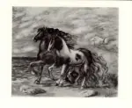 De Chirico, Giorgio , Cavalli in riva al mare