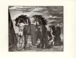 Anonimo , De Chirico, Giorgio - sec. XX - Cavalli antichi