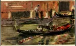De Pisis, Filippo , Gondole a Venezia