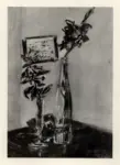 De Pisis, Filippo , Vaso di fiori, bottiglia