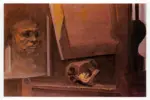 Francese, Franco , Autoritratto con teschio -