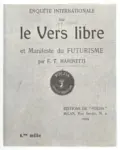 Marinetti, Filippo Tommaso , Frontespizio di "Le vers libre"