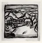 Garbari, Tullio , Paesaggio montuoso