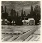 Giannotti, Teo , Mogliano con la neve -