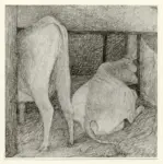 Gorni, Giuseppe , Vacche nella stalla