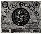 Gorni, Giuseppe , Copertine delle Georgiche
