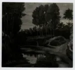 Guerrini, Giovanni , Il Senio a Biancarrigo - Rosso di sera -