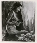 Guttuso, Renato , Nudo con la forbice