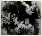 Guttuso, Renato , Colombe, paesaggio di nave