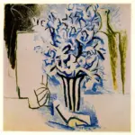 Guttuso, Renato , Natura morta, omaggio a Morandi