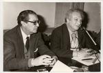 Levi, Carlo , Carlo Levi e Carlo L. Ragghianti nell'incontro presso l'U.I.A. di Firenze (Villa Tornabuoni)