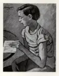 Anonimo , Marussig, Pietro - sec. XX - Ragazzo che legge