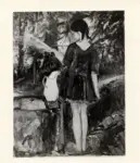 Moggioli, Umberto , Bambina che gioca con l'acqua