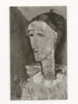 Anonimo , Modigliani, Amedeo - sec. XX - Selbstbildnis als Pierrot