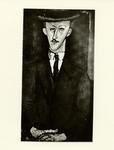 Anonimo , Modigliani, Amedeo - sec. XX - L'uomo con il cappello