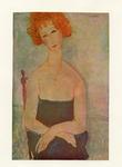 Modigliani, Amedeo , The Redhead with a gem -
