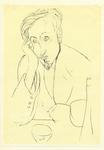 Modigliani, Amedeo , Il pittore Frisia. Disegno