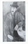Modigliani, Amedeo , L'homme au verre de vin