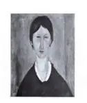 Modigliani, Amedeo , Tete de Jeune Fille. L'italien