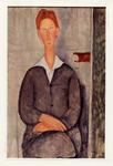 Anonimo , Modigliani, Amedeo - sec. XX - Garçon aux chevaux rouge