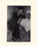 Modigliani, Amedeo , Ritratto di uomo seduto ad un tavolo