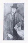 Modigliani, Amedeo , L'homme au verre de vin