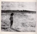 Anonimo , Nomellini, Plinio - sec. XX - Ragazzo sulla spiaggia