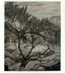 Oppi, Ubaldo , Paesaggio di montagna con chiesa gotica