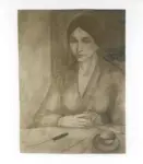 Oppi, Ubaldo , Donna a tavola