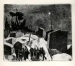 Pettinicchi, Antonio , Paesaggio con maschere -