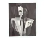 Pettoruti, Emilio , Uomo con fiore giallo