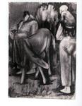 Pozzati, Severo , Figure con cavallo