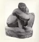 Pozzati, Severo , Figura seduta