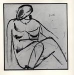 Anonimo , Pozzati, Severo - sec. XX - Figura femminile