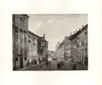 Quaglio, Domenico , Die Residenzstrasse in Munchen