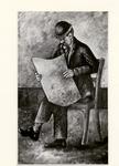 Anonimo , Rosai, Ottone - sec. XX - Uomo che legge