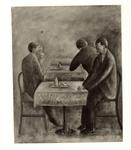 Anonimo , Rosai, Ottone - sec. XX - Caffè al mattino