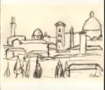 Rosai, Ottone , Veduta di una città