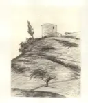 Rosai, Ottone , Veduta di una casa in collina