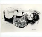 Salvatore, Anna , Ragazza distesa con la chitarra