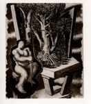 Savinio, Alberto , Soggetto metafisico con albero