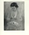 Semeghini, Pio , Donna che lavora a maglia