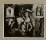 Sironi, Mario , Figura a cavallo