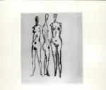 Tavernari, Vittorio , Tre nudi femminili in piedi