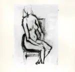 Tavernari, Vittorio , Nudo femminile seduto