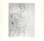 Tavernari, Vittorio , Militare a gambe incrociate che fuma