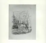 Tavernari, Vittorio , Paesaggio con alberi e un cigno