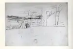 Tavernari, Vittorio , Schizzo di un paesaggio con strada