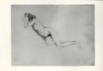 Tavernari, Vittorio , Nudo femminile sdraiato prono